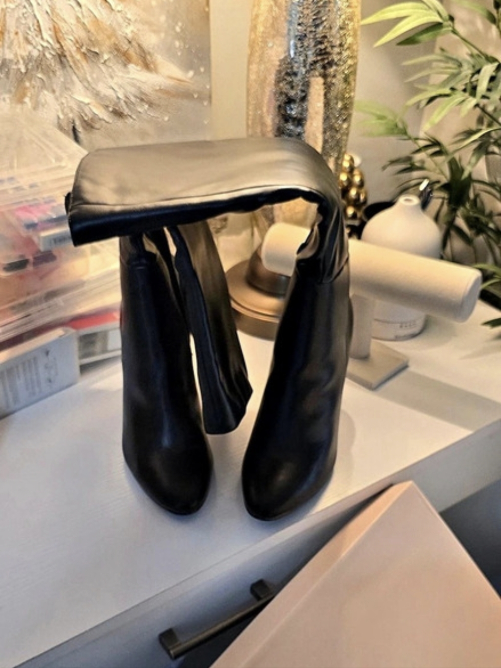 JUSTFAB Heeled Boots Black Over-the-Knee Boots US 9 NWT